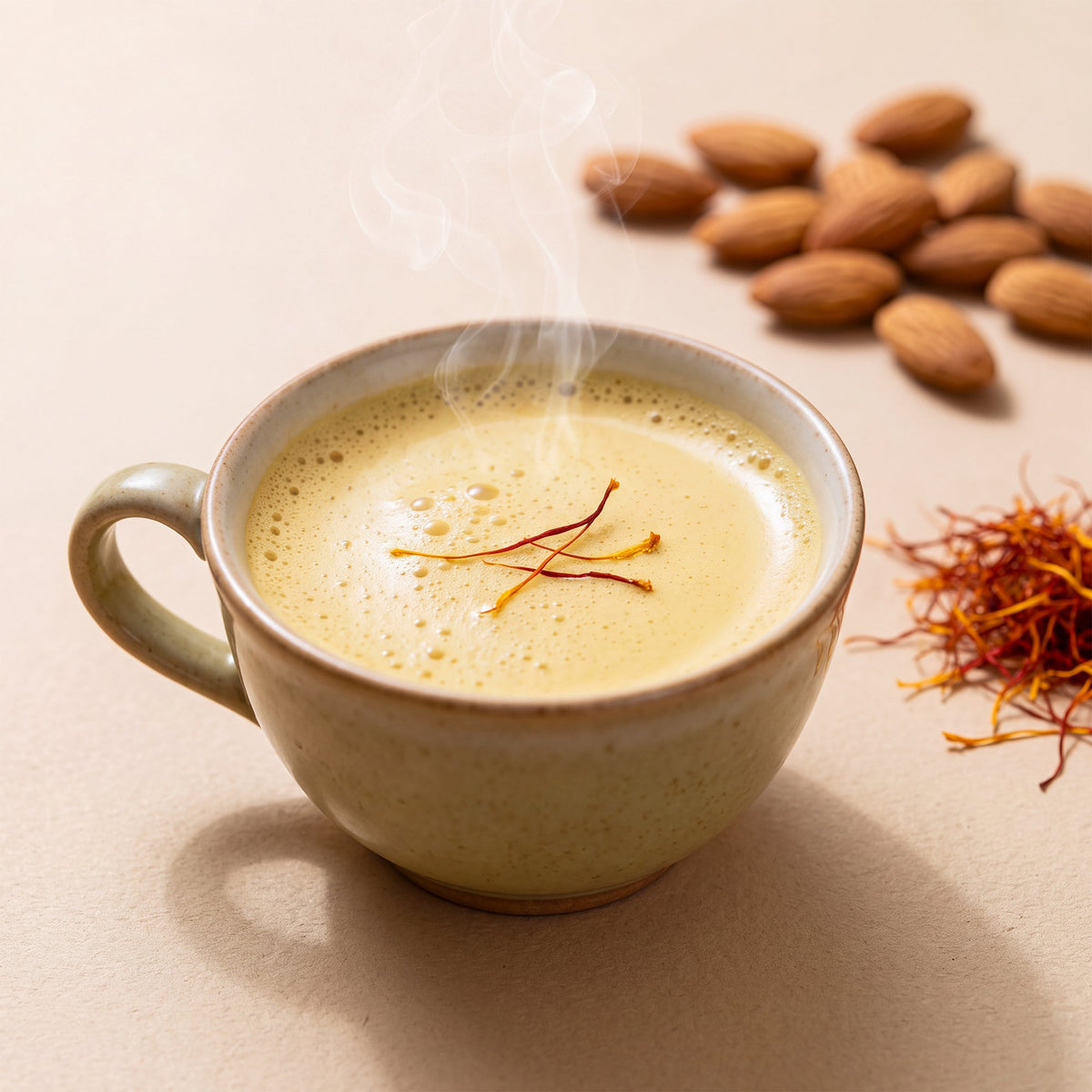 Almond Saffron Coffee