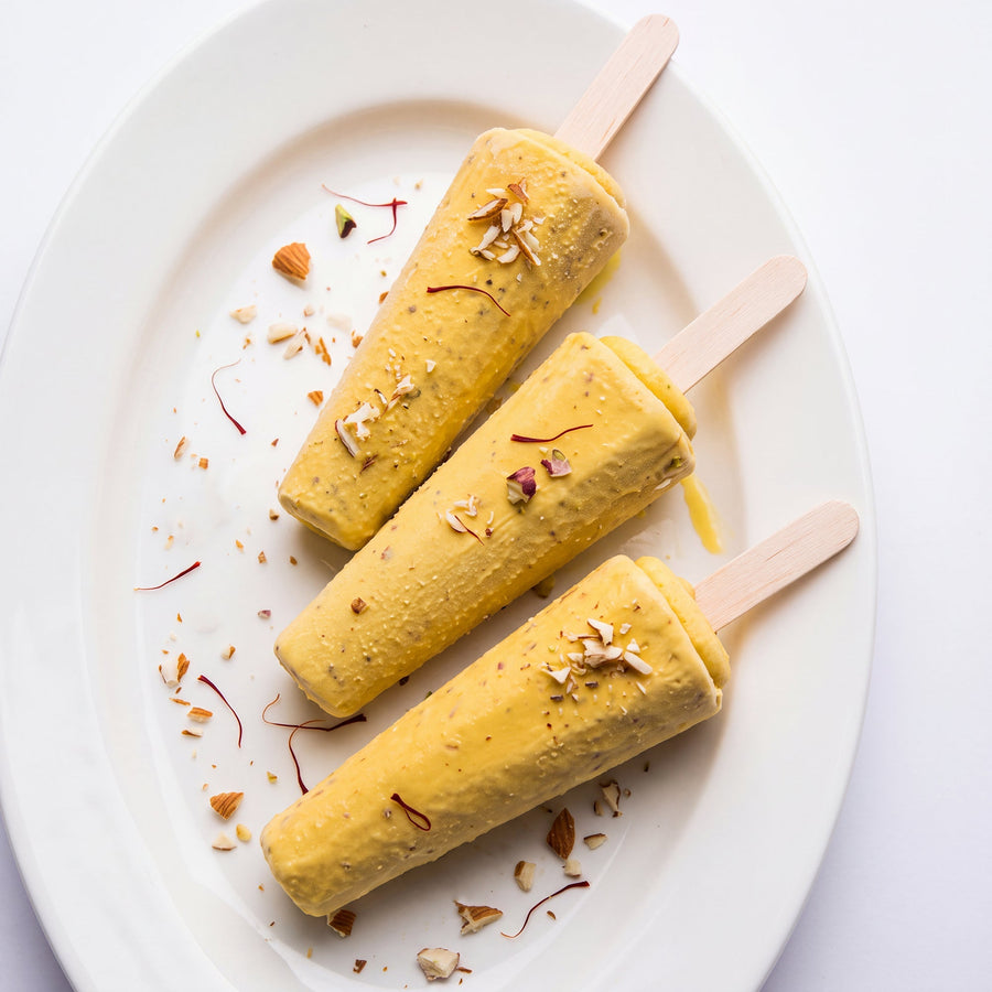Almond Saffron Kulfi
