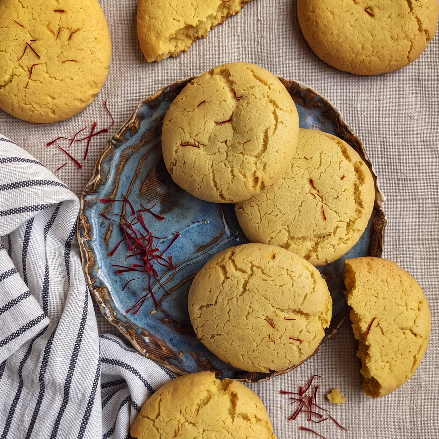 Almond Saffron Cookies