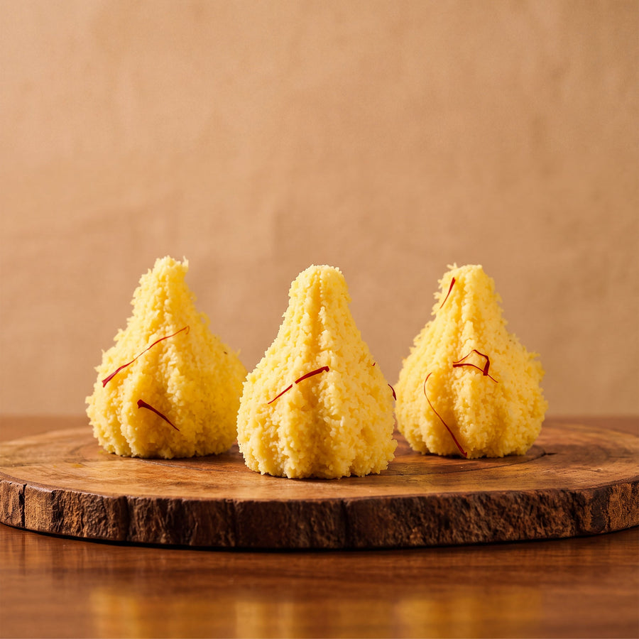 Almond Saffron Modak